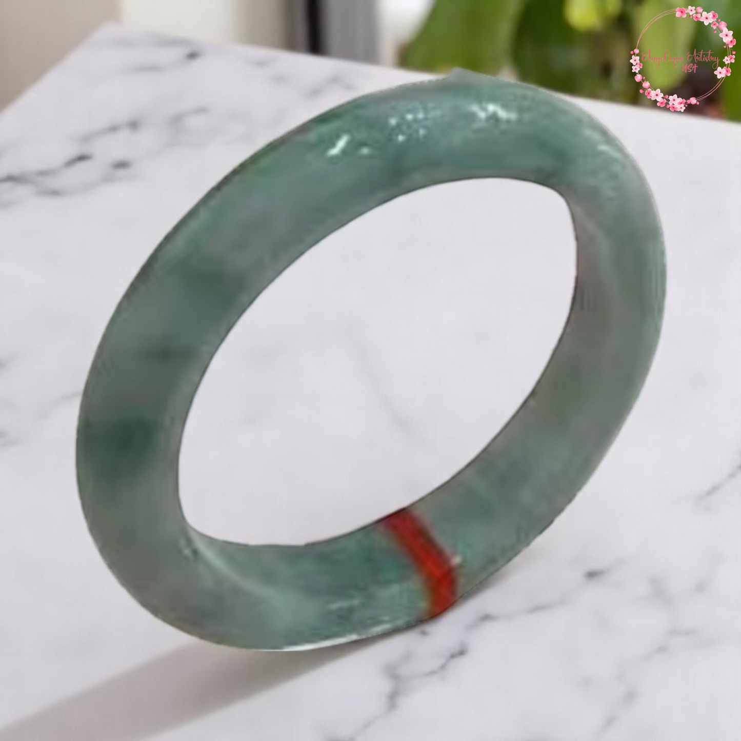 Authentic Grade A Myanmar Jadeite Bangle - A Symbol of Good Fortune and Elegance