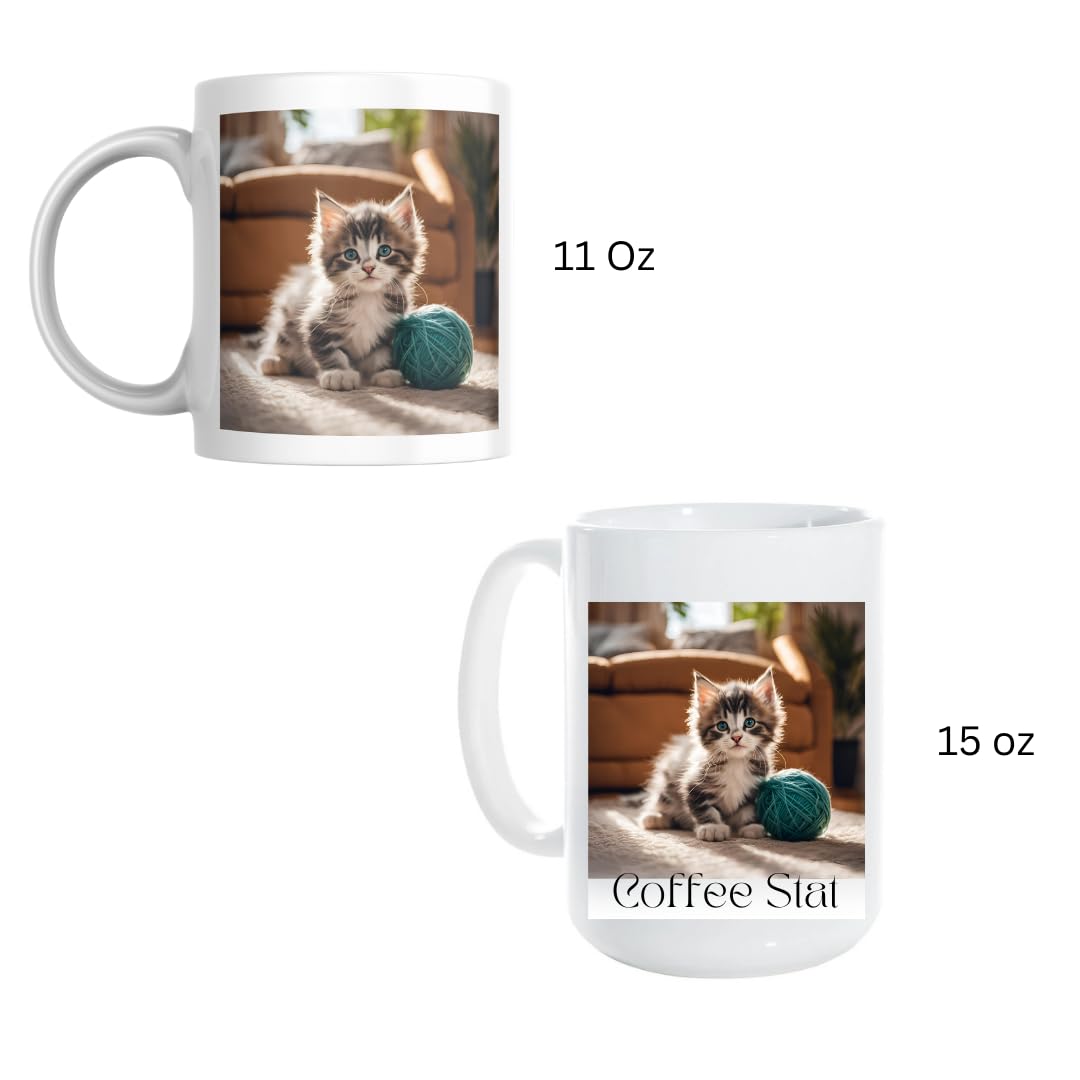 Personalized Photo Mug, Custom Coffee Mug with Your Photo and Text
