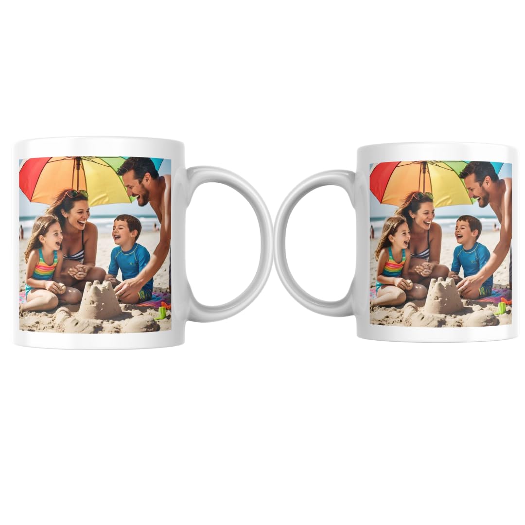 Personalized Photo Mug, Custom Coffee Mug with Your Photo and Text