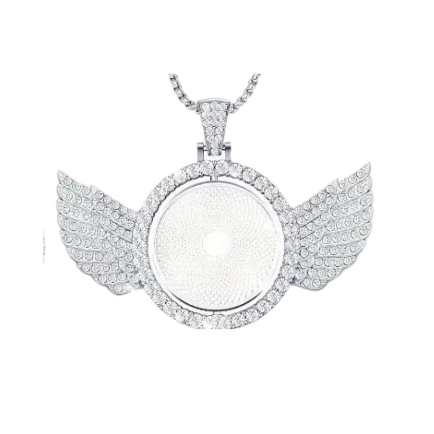 Customized Double-Side Picture Necklace | Photo Pendant Necklace | Cubic Zircon Jewelry