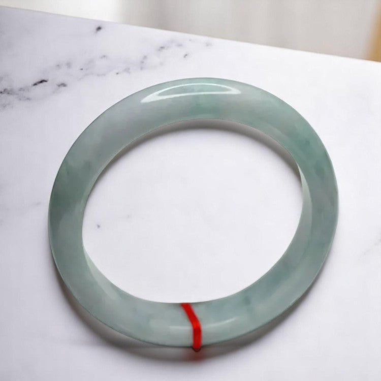 Authentic Grade A Myanmar Jadeite Bangle - A Symbol of Good Fortune and Elegance