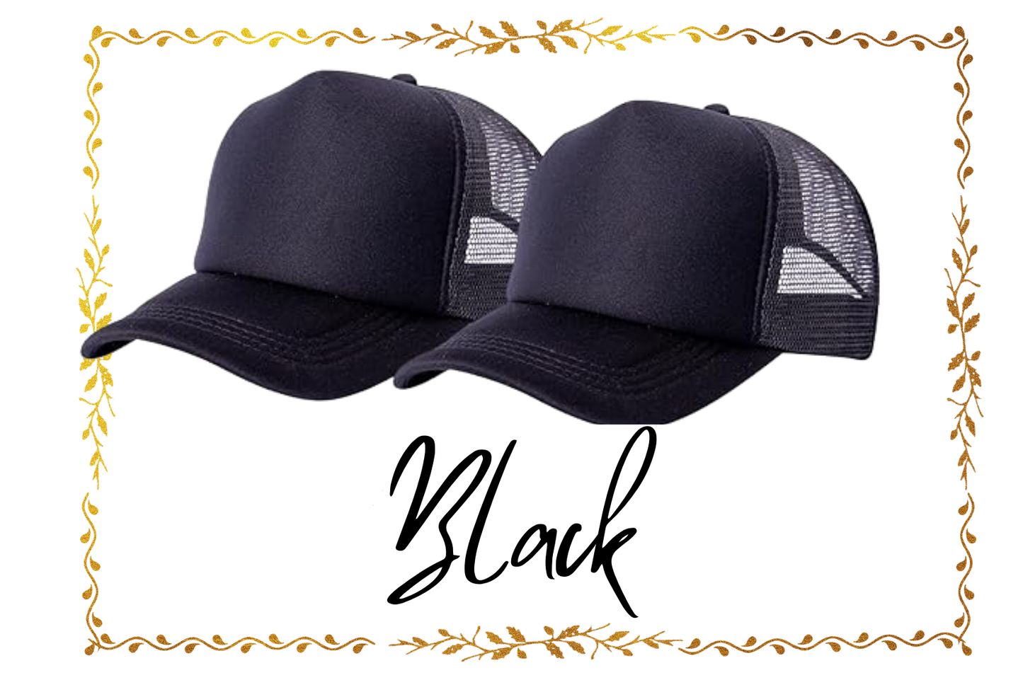 Custom Hats|Custom Logo|Your Own Classic Mesh Baseball Cap Polyester Mesh Trucker Hat for Men and Women & Kids