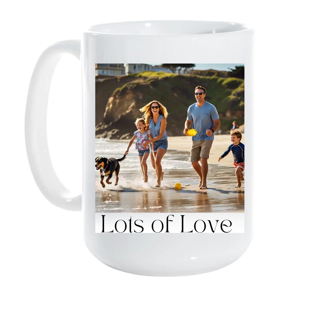 Personalized Photo Mug, Custom Coffee Mug with Your Photo and Text