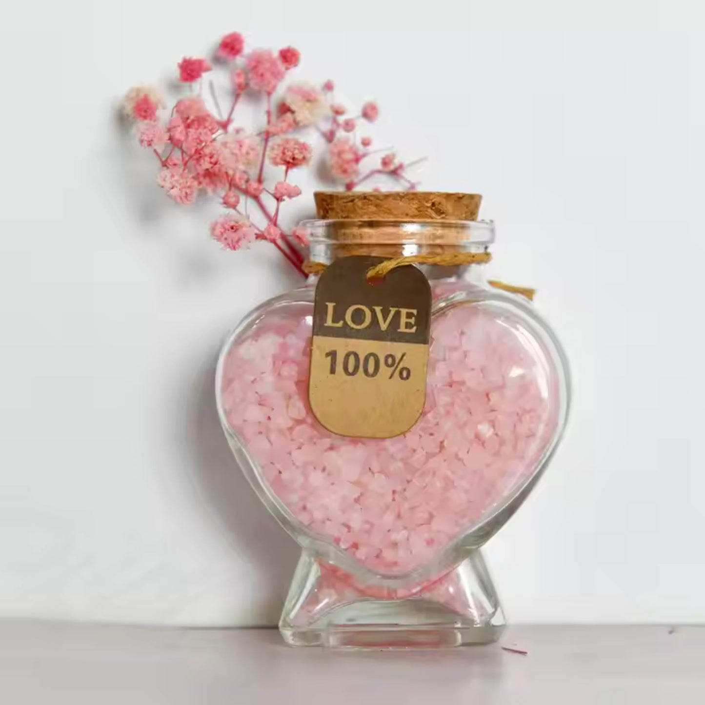 Spa Relaxation Bath Gift Box with Tumbler and Bath Accessories, Pink